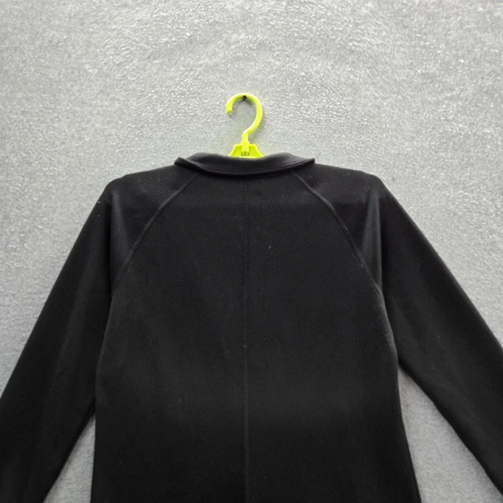 The North Face Women Jacket S Black Fleece‎ Activewear Zipper Long Sleeve Logo